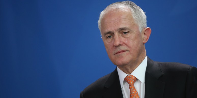 Australian Prime Minister Malcolm Turnbull Meets Angela Merkel